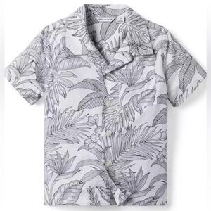 Janie and Jack The Palm Cabana Shirt Boys Size 4